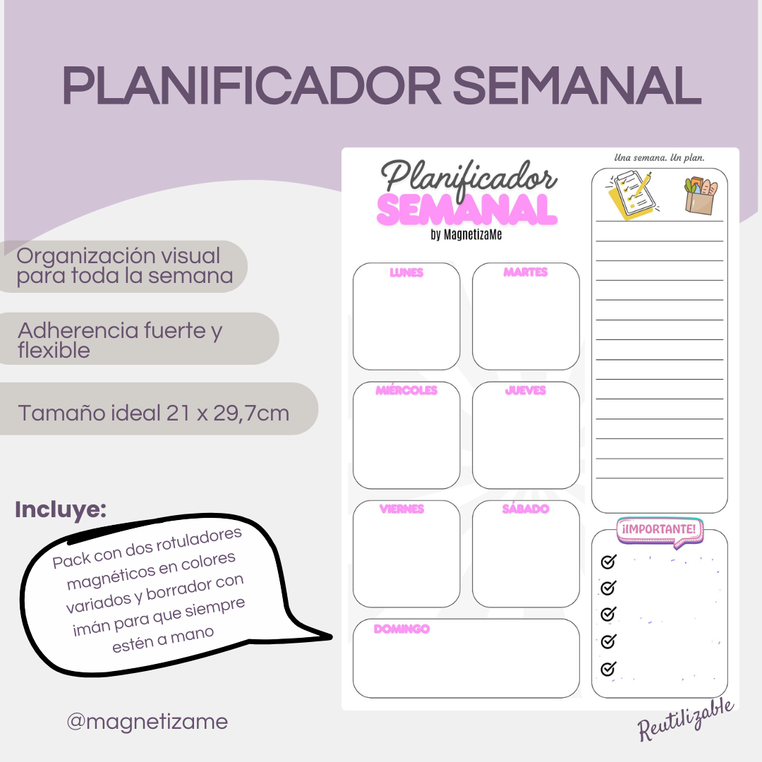 planificador para nevera