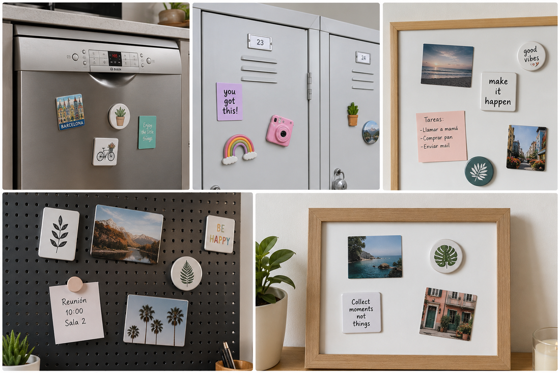 ¿Tu nevera no es magnética? 12 lugares originales donde poner tus imanes personalizados