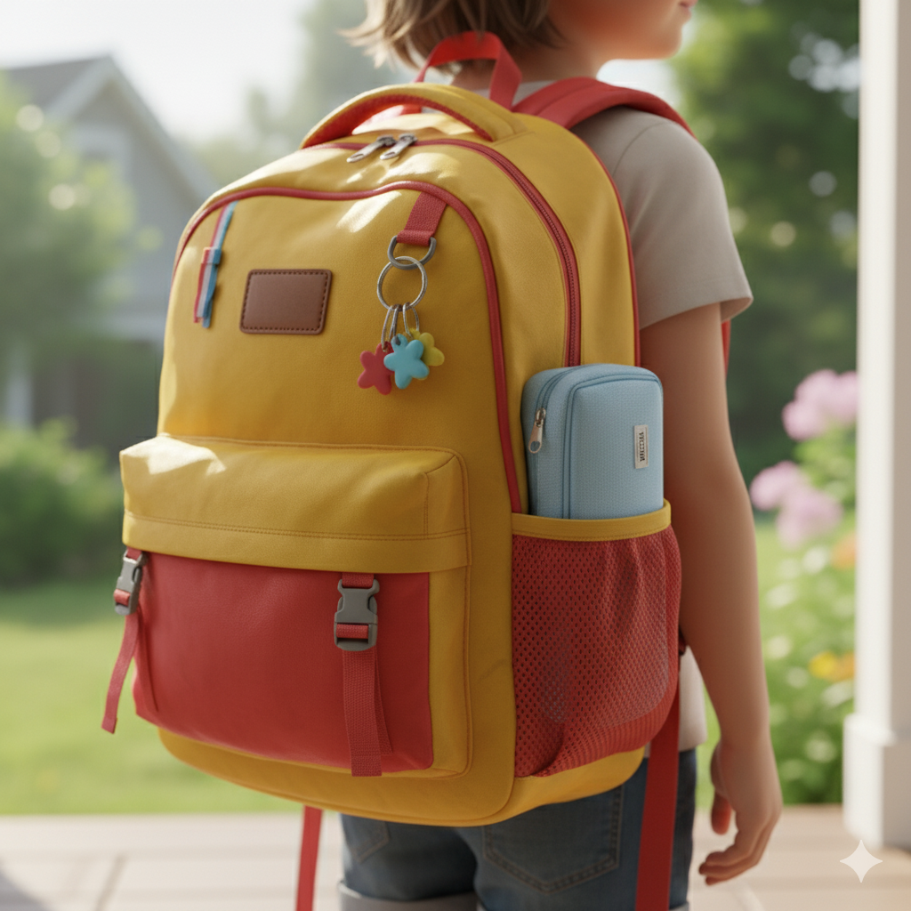 Estuche Escolar de Lona con Forro Interior y 3 Compartimientos, Gran Capacidad 23.5 cm, Organizador de Lápices y Material Escolar – Disponible en Rosa, Azul y Negro