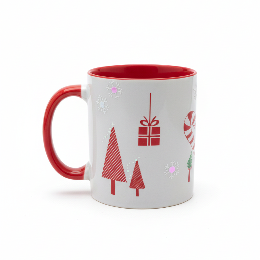 Taza Navidad 350 ml Personalizada – Diseño Festivo con Nombre