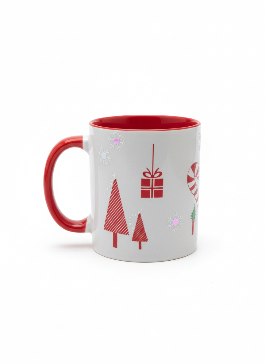 Taza Navidad 350 ml Personalizada – Diseño Festivo con Nombre