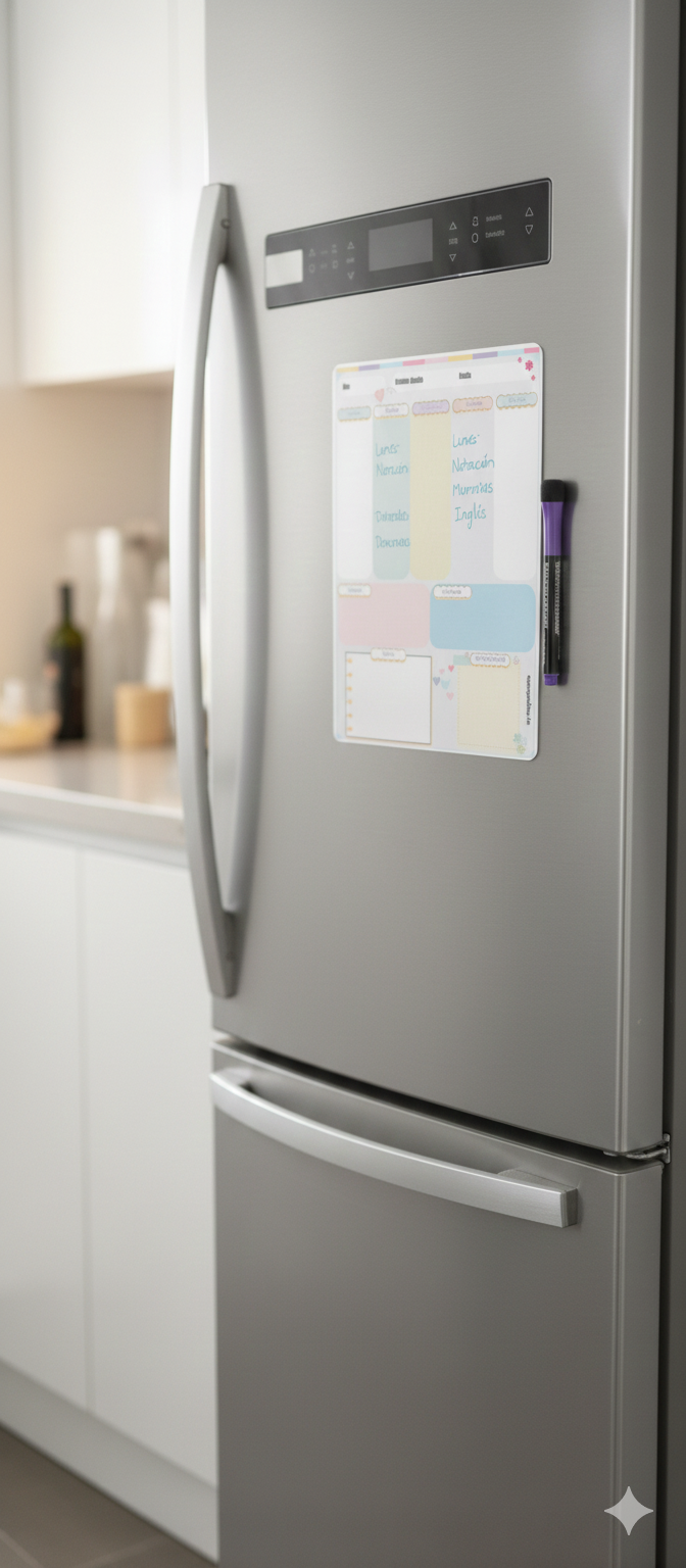 Planificador Semanal Magnético A4 + Rotulador | Diseño Girly | MagnetizaMe