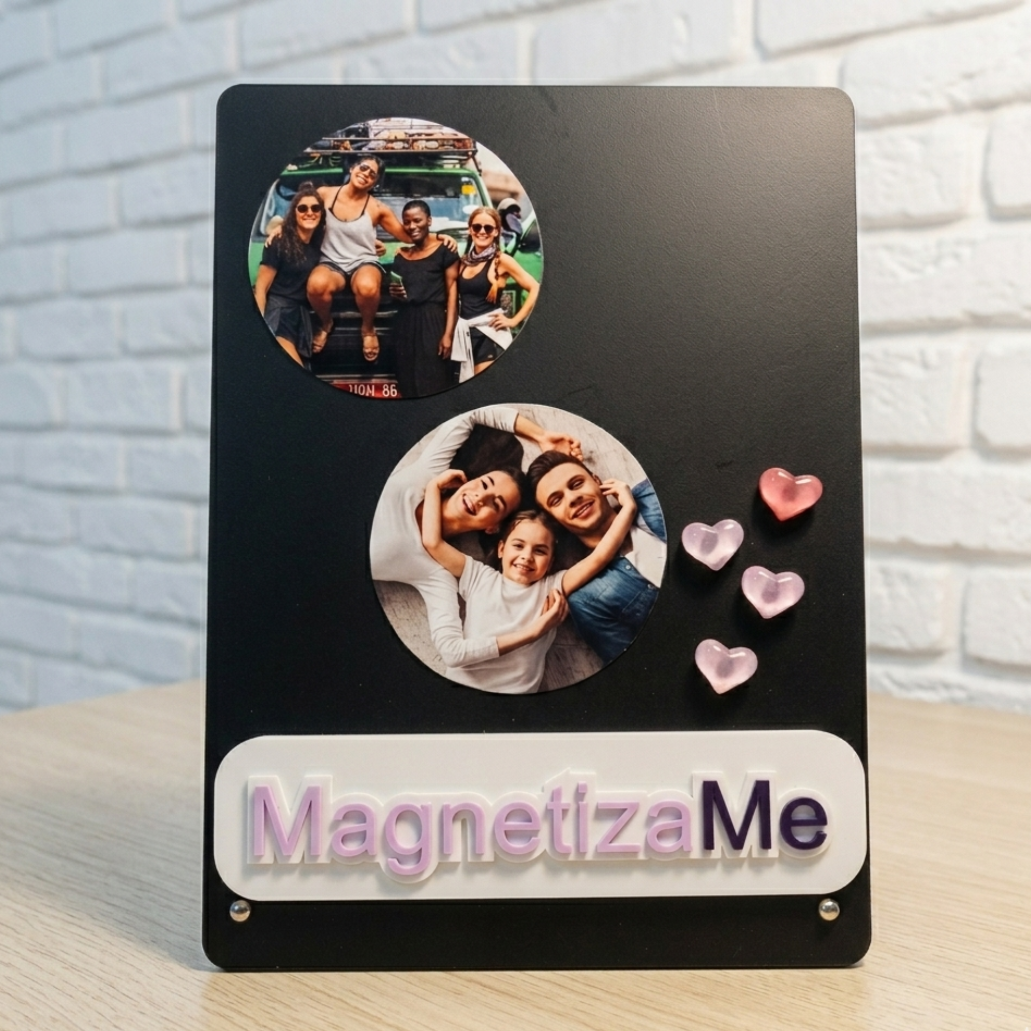 Maxi Imanes Redondos Flexibles Personalizados 10 cm Alto Brillo – Pack 4 Unidades | MagnetizaMe