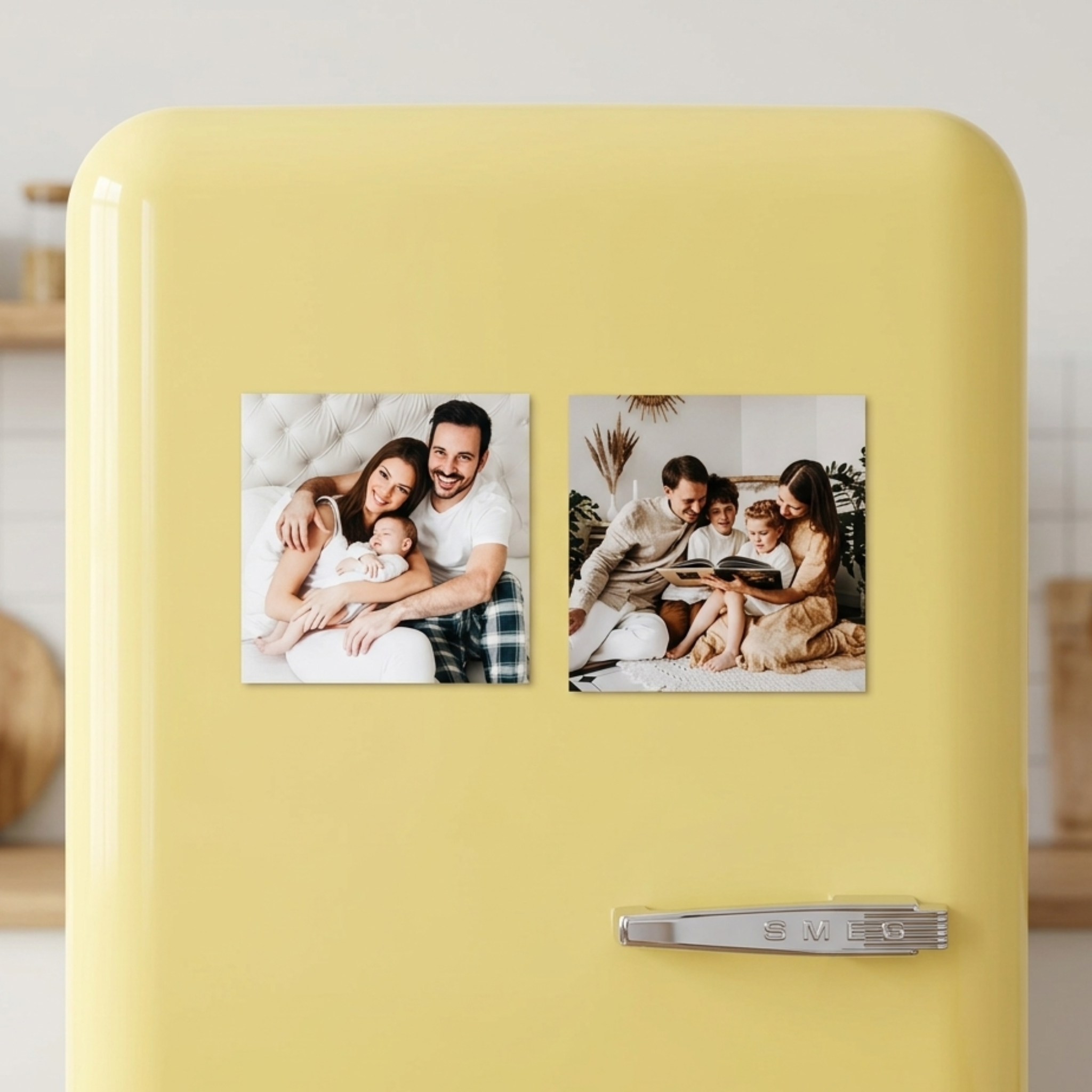 Maxi Imanes Cuadrados Flexibles Personalizados 10 cm Alto Brillo – Pack 4 Unidades | MagnetizaMe