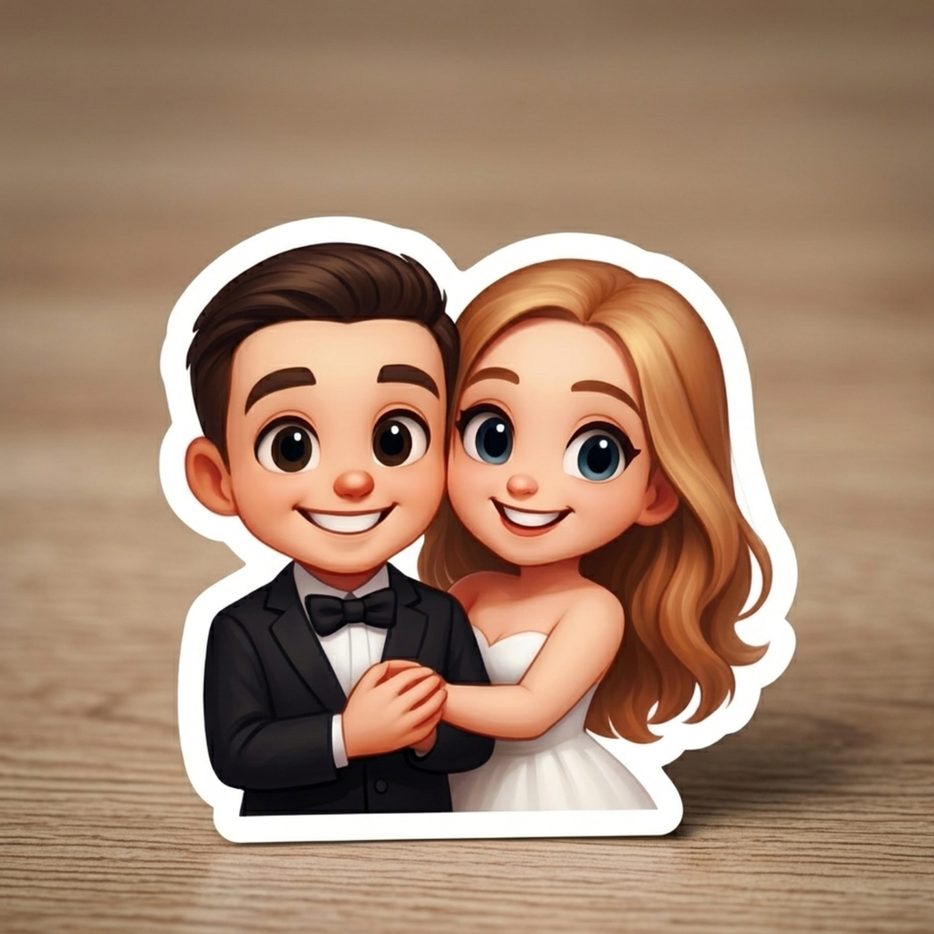 Imanes personalizados Chibi 3D para eventos | Bodas, bautizos y comuniones |Pack 16 Unidades
