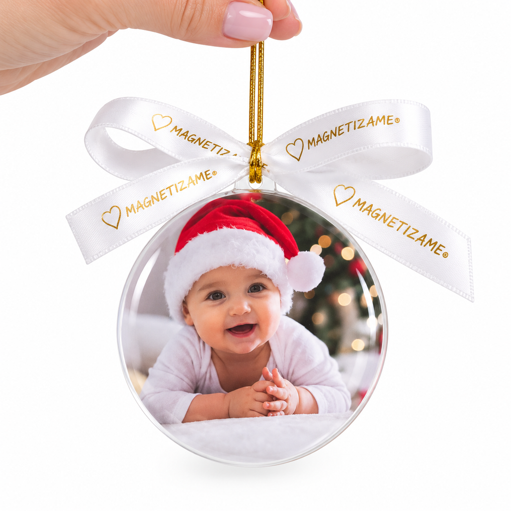 Bola de Navidad Personalizada con Foto a Doble Cara