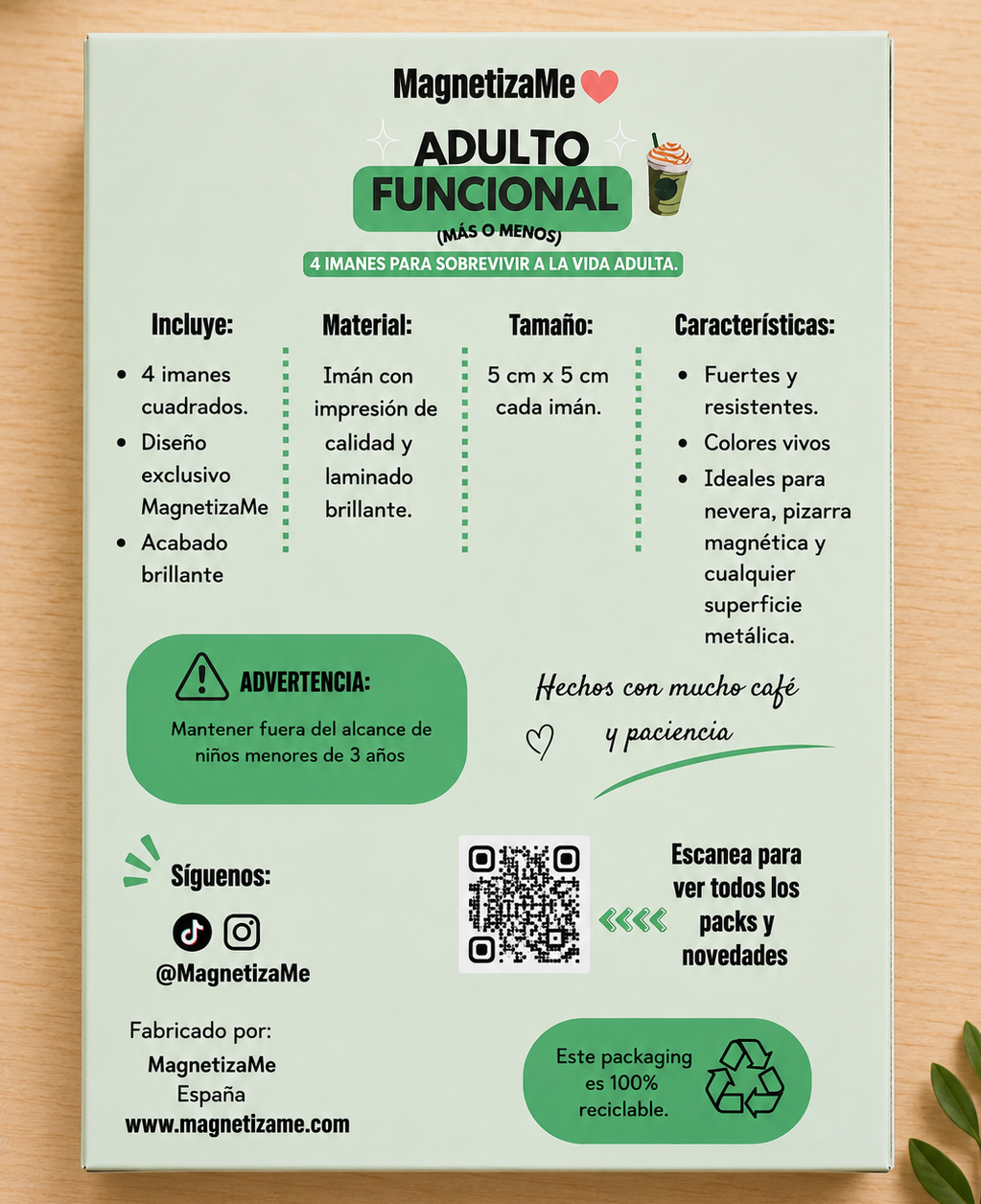 Imanes adulto funcional 