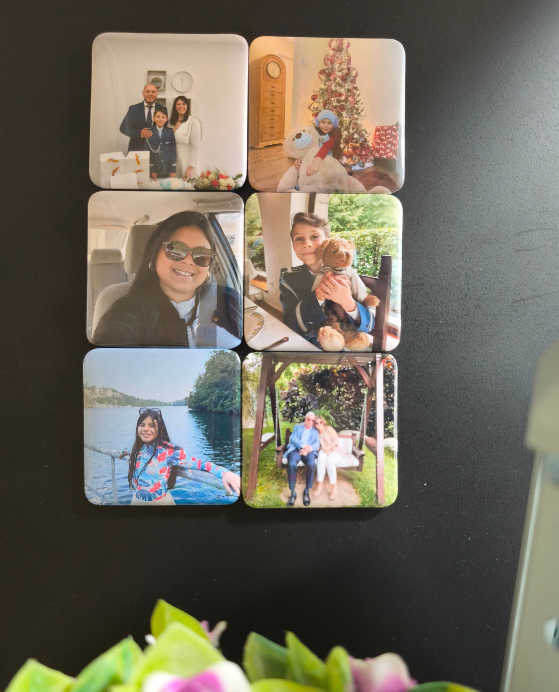 Imanes personalizados Set de 6 - Alto brillo con película protectora