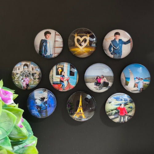 Imanes Personalizados de Burbuja - Redondos SET DE 10 UNIDADES