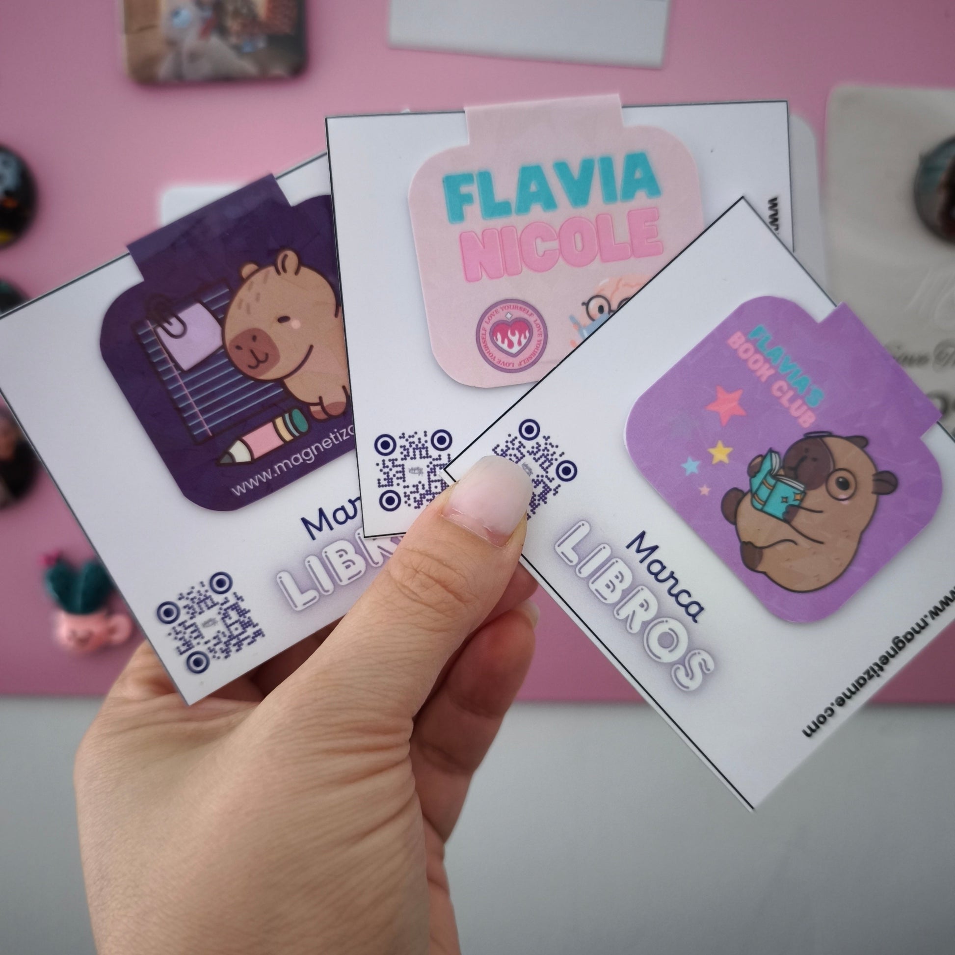 marca libros magnético 