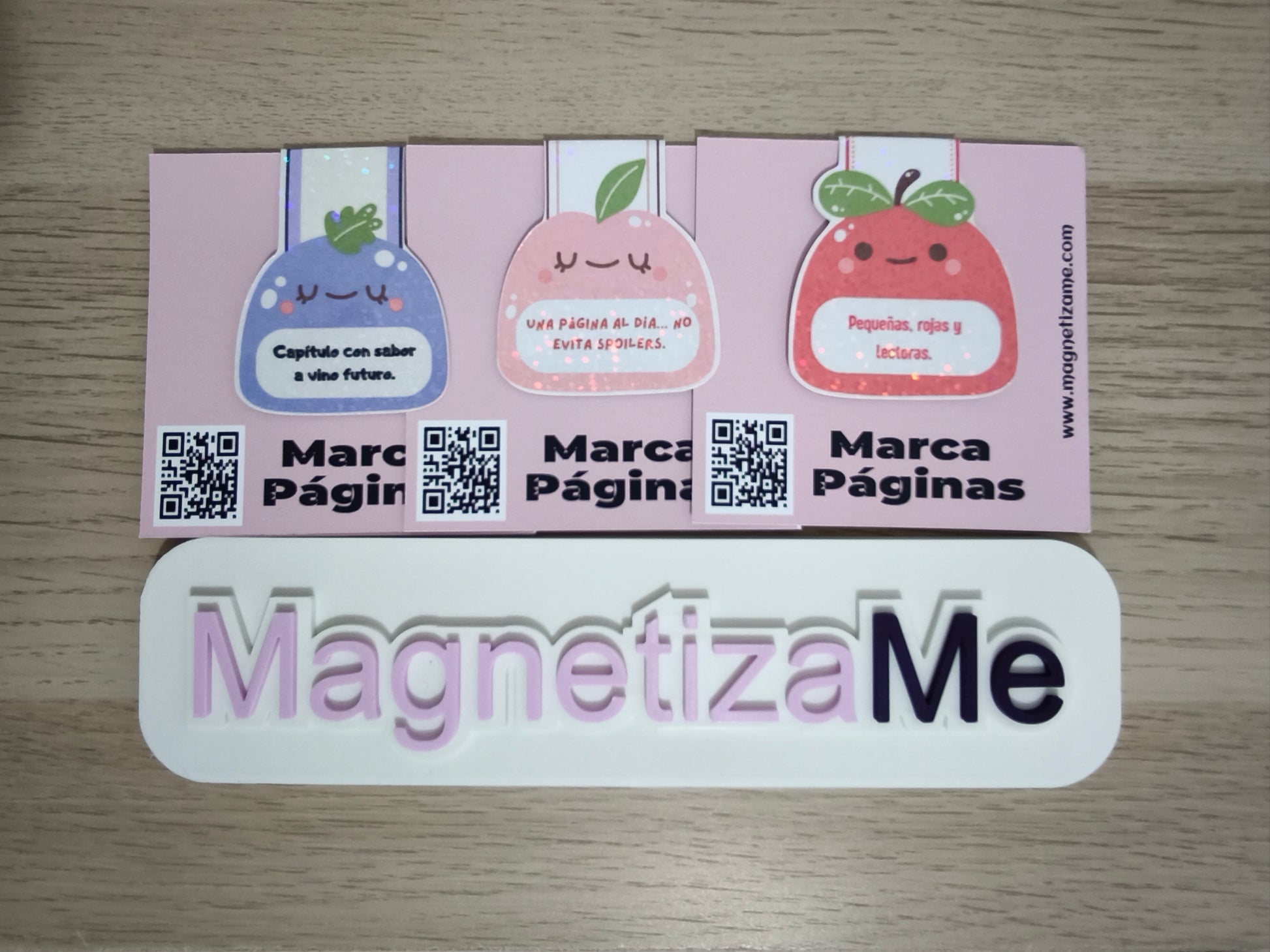 Set de 3 marcapáginas magnéticos personalizados – Marca tus lecturas con tus recuerdos