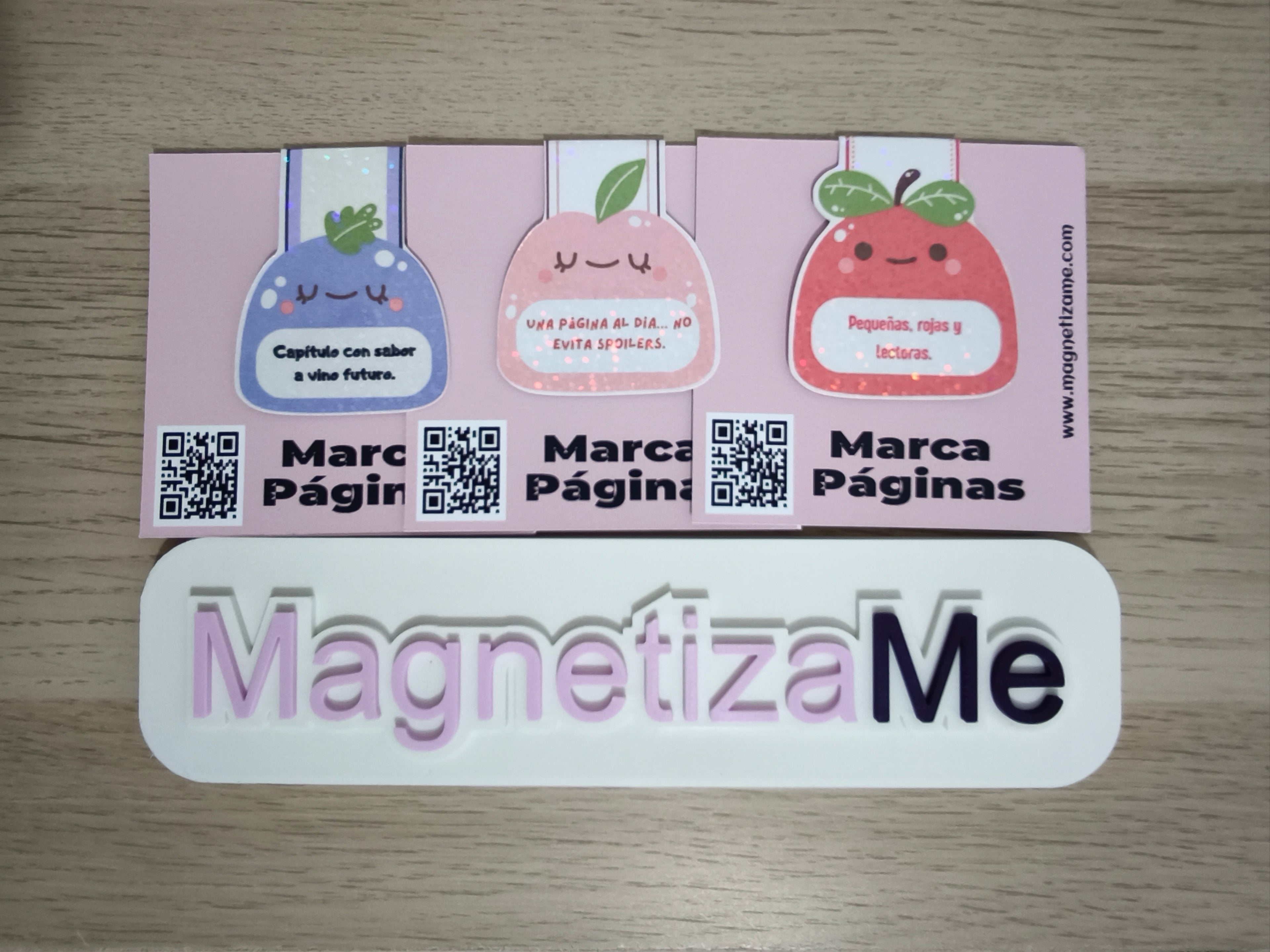 Pack de 3 marcapáginas magnéticos personalizados – Marca tus lecturas con tus recuerdos