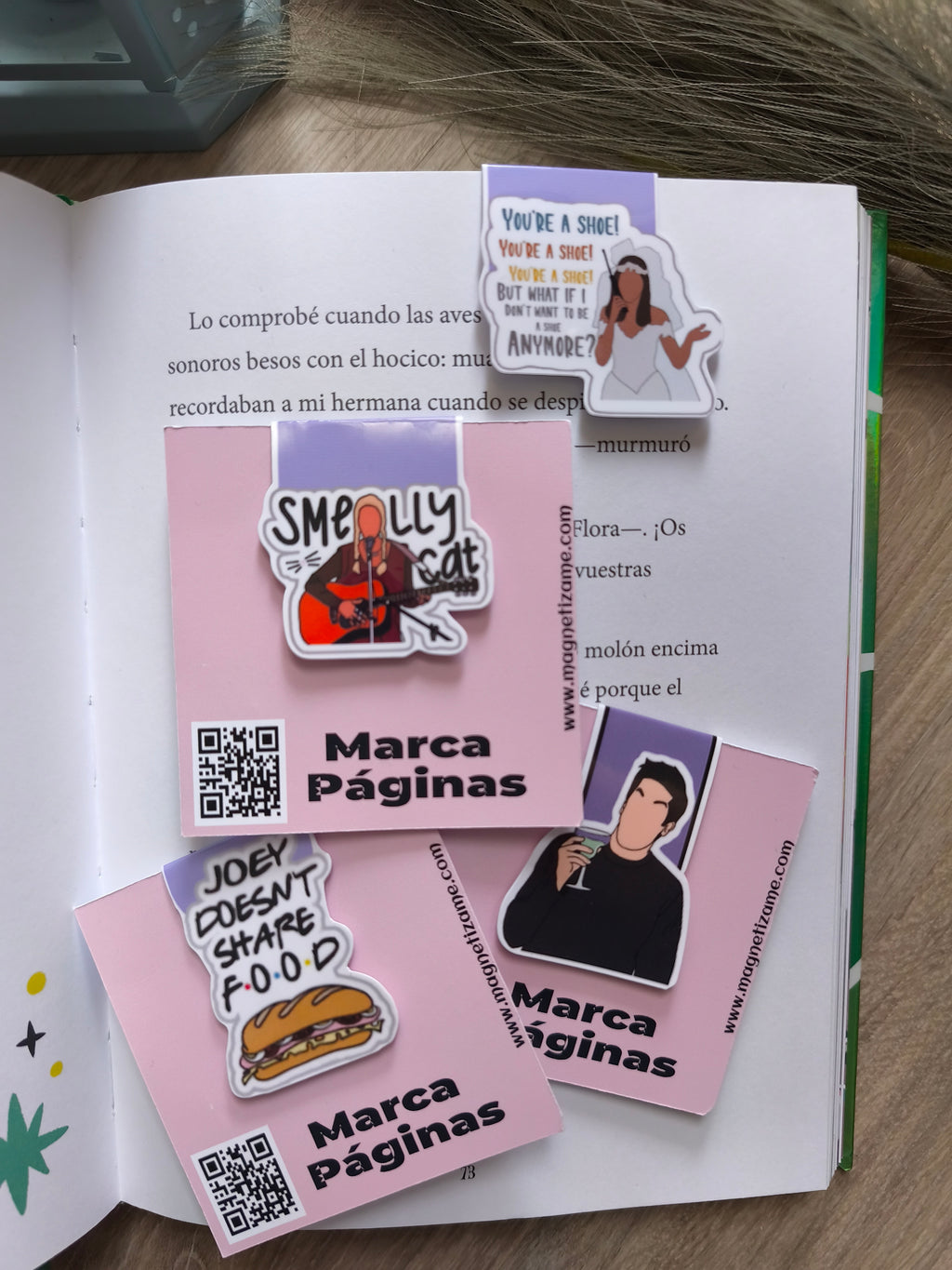Set de 3 Marcapáginas – Inspirados en Friends (Serie)
