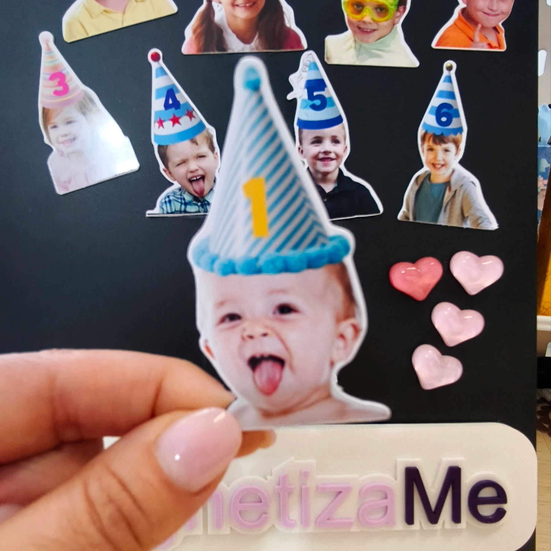 Imanes Party Hat personalizados - Pack de 10 unidades