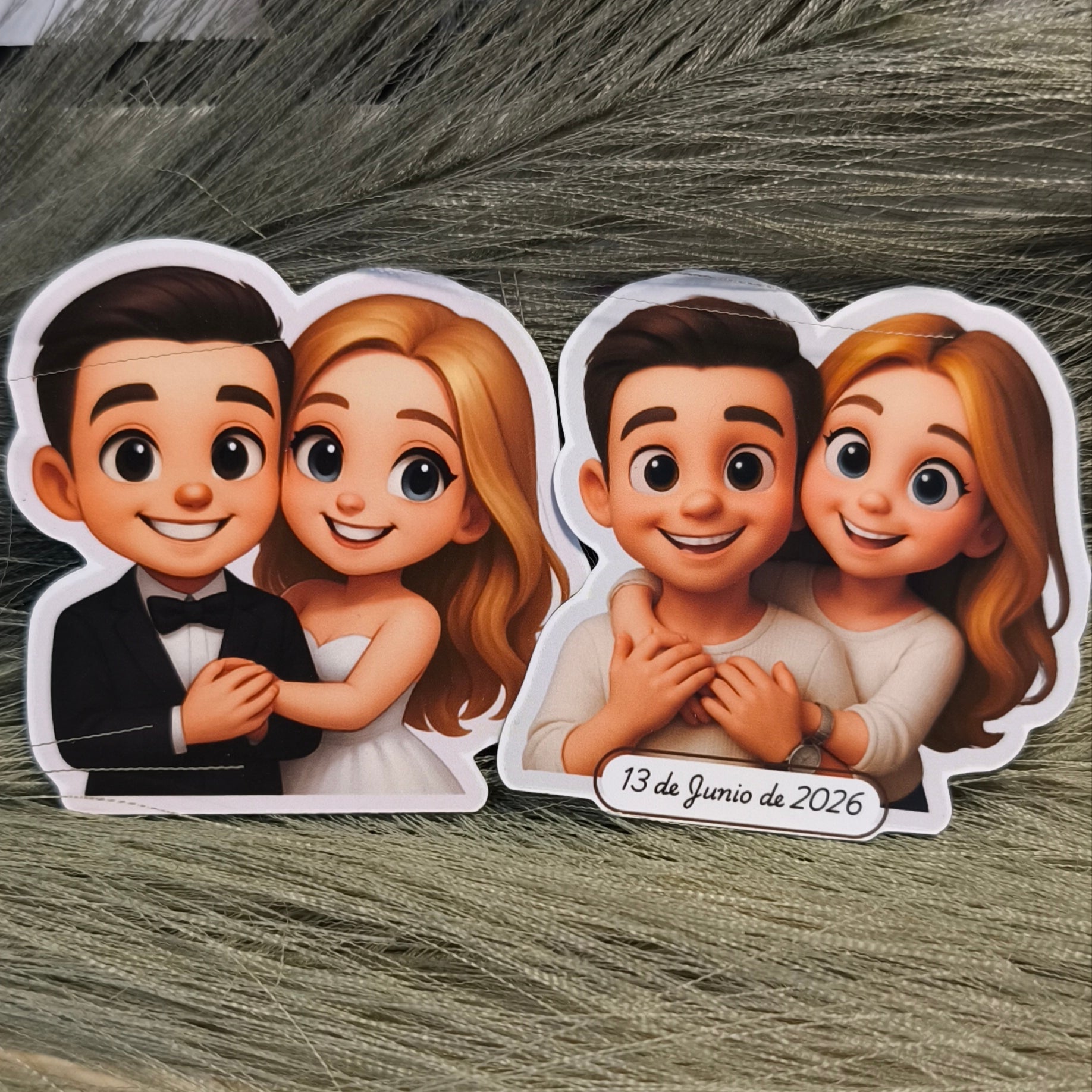 Imanes personalizados Chibi 3D para eventos | Bodas, bautizos y comuniones |Pack 16 Unidades