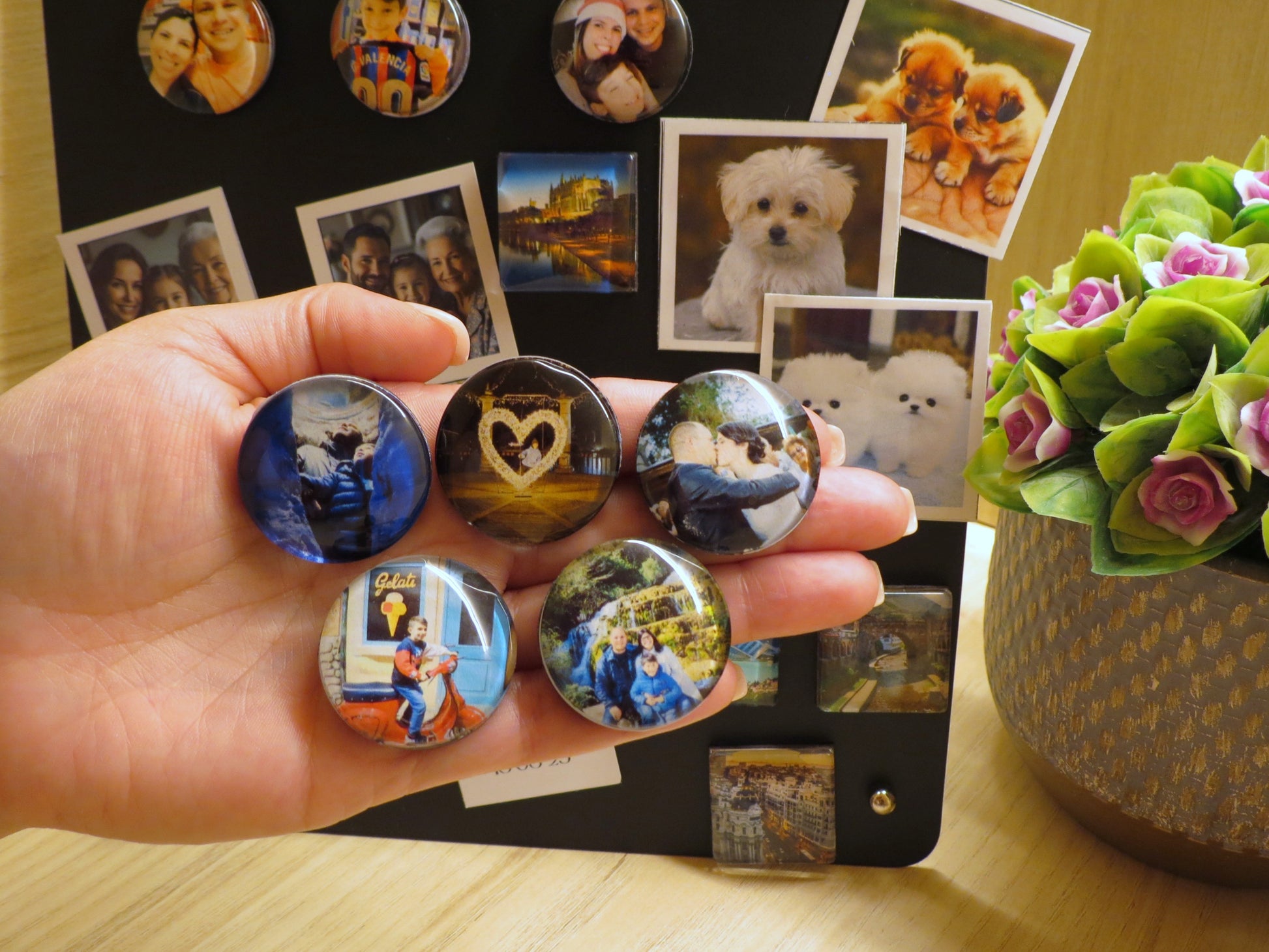 Imanes Personalizados de Burbuja - Redondos SET DE 10 UNIDADES