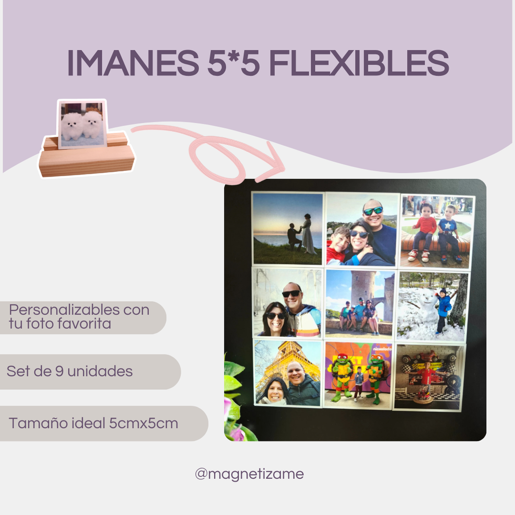 imanes flexibles cuadrados
