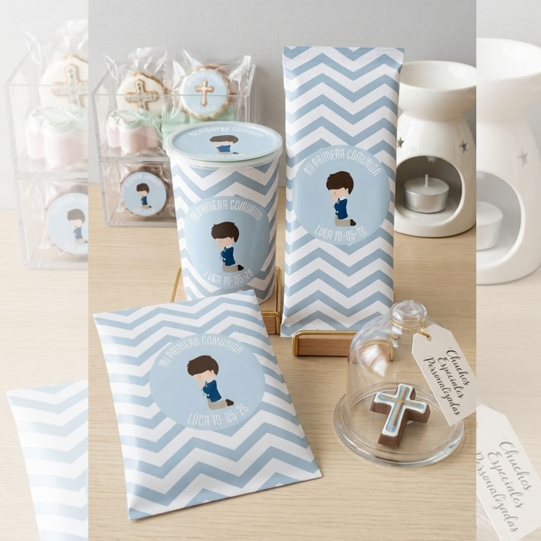 🎉 Pack Mesa Dulce Comunión – 40 Detalles Personalizados